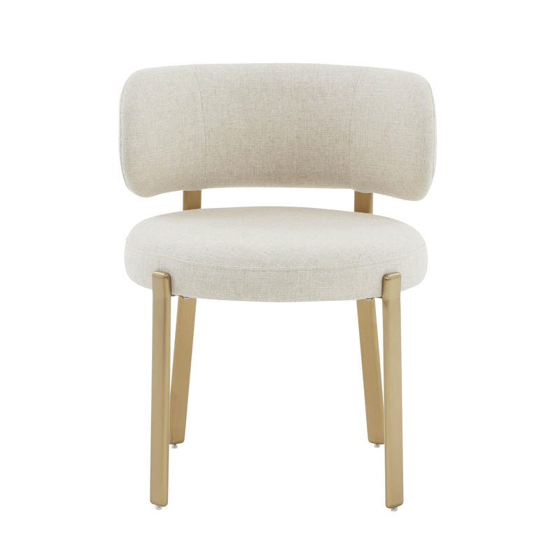 Margaret Cream Performance Linen Dining Chair - UK