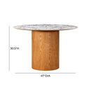 Tamara Marble Ceramic Round Dinette Table