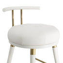Juniper White Vegan Leather Counter Stool - UK
