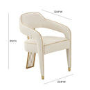 Corralis Cream Boucle Dining Chair - UK