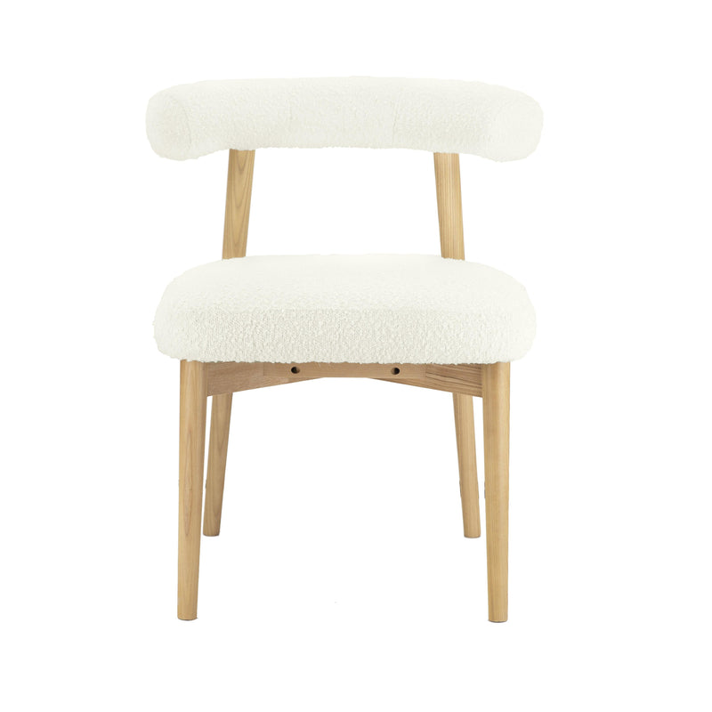 Spara Cream Boucle Side Chair - UK