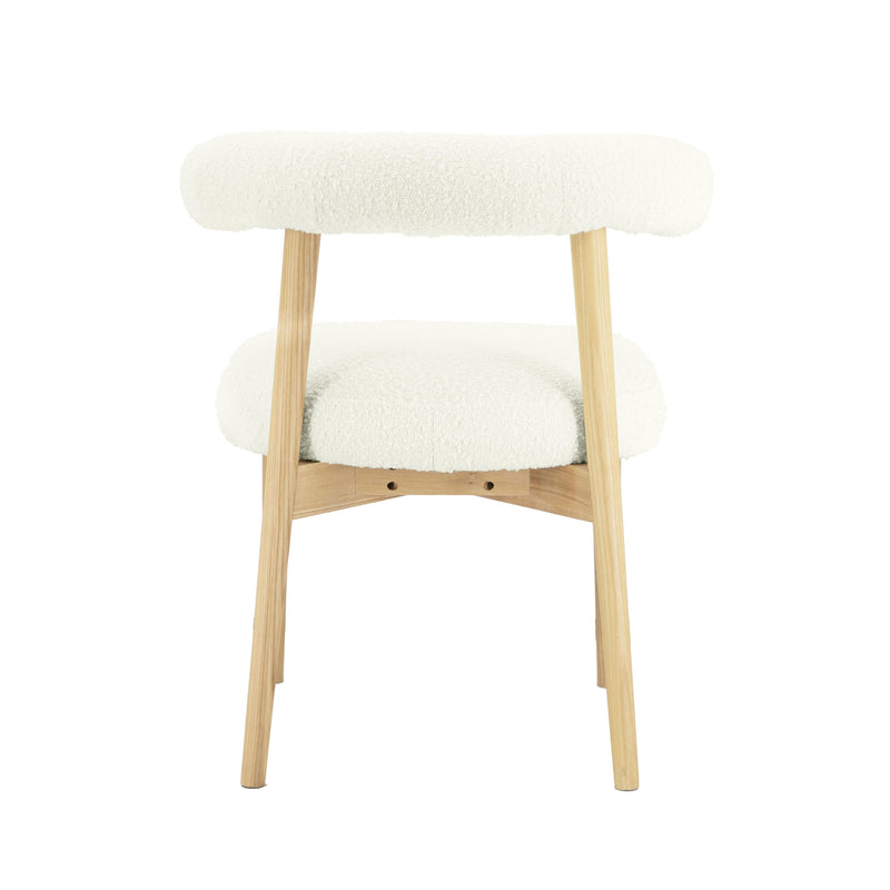 Spara Cream Performance Boucle Side Chair