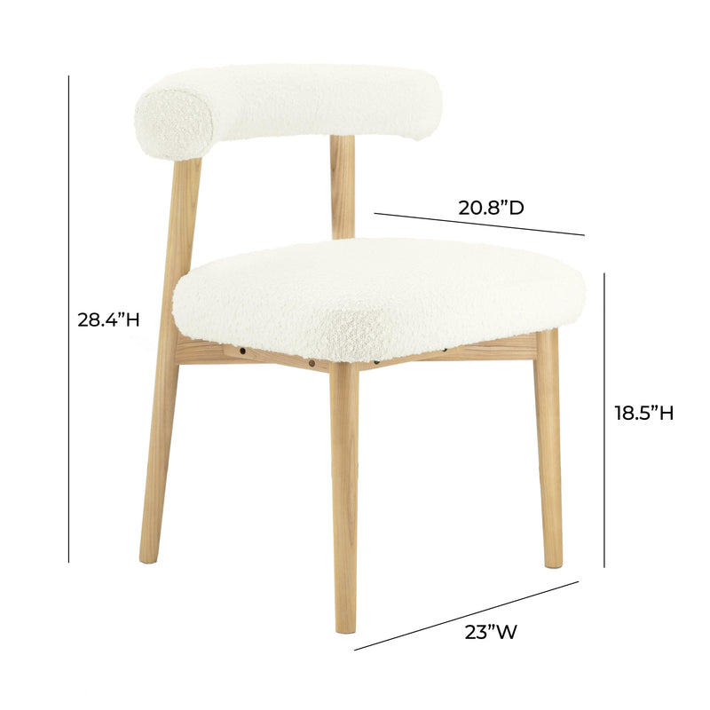 Spara Cream Performance Boucle Side Chair