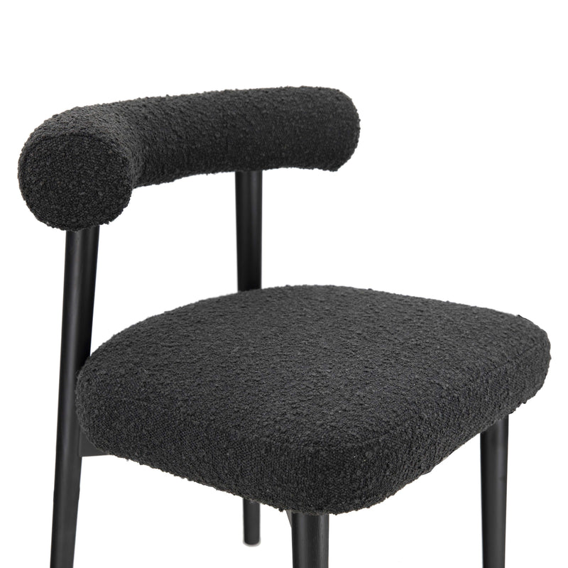 Spara Black Performance Boucle Side Chair