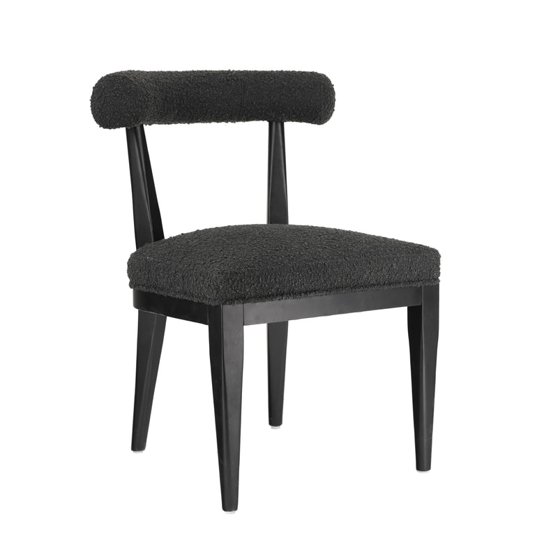 Palla Black Boucle Dining Chair - UK