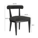 Palla Black Boucle Dining Chair - UK