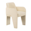 Leo Cream Performance Vegan Leather Dining Chair