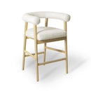 Spara Cream Boucle Counter Stool - UK