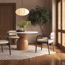 Betsy Taupe Vegan Leather Dining Chair