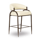 Tatum Cream Performance Vegan Leather Counter Stool