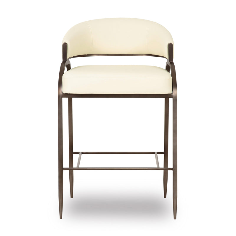 Tatum Cream Performance Vegan Leather Counter Stool