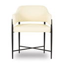 Sezanne Cream Vegan Leather Dining Chair