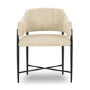 Sezanne Cream Textured Performance Boucle Dining Chair