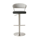 Cosmo Black and Grey Boucle Adjustable Stool