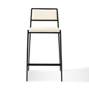 Gale Cream Performance Vegan Leather Stackable Stool - Set of 2