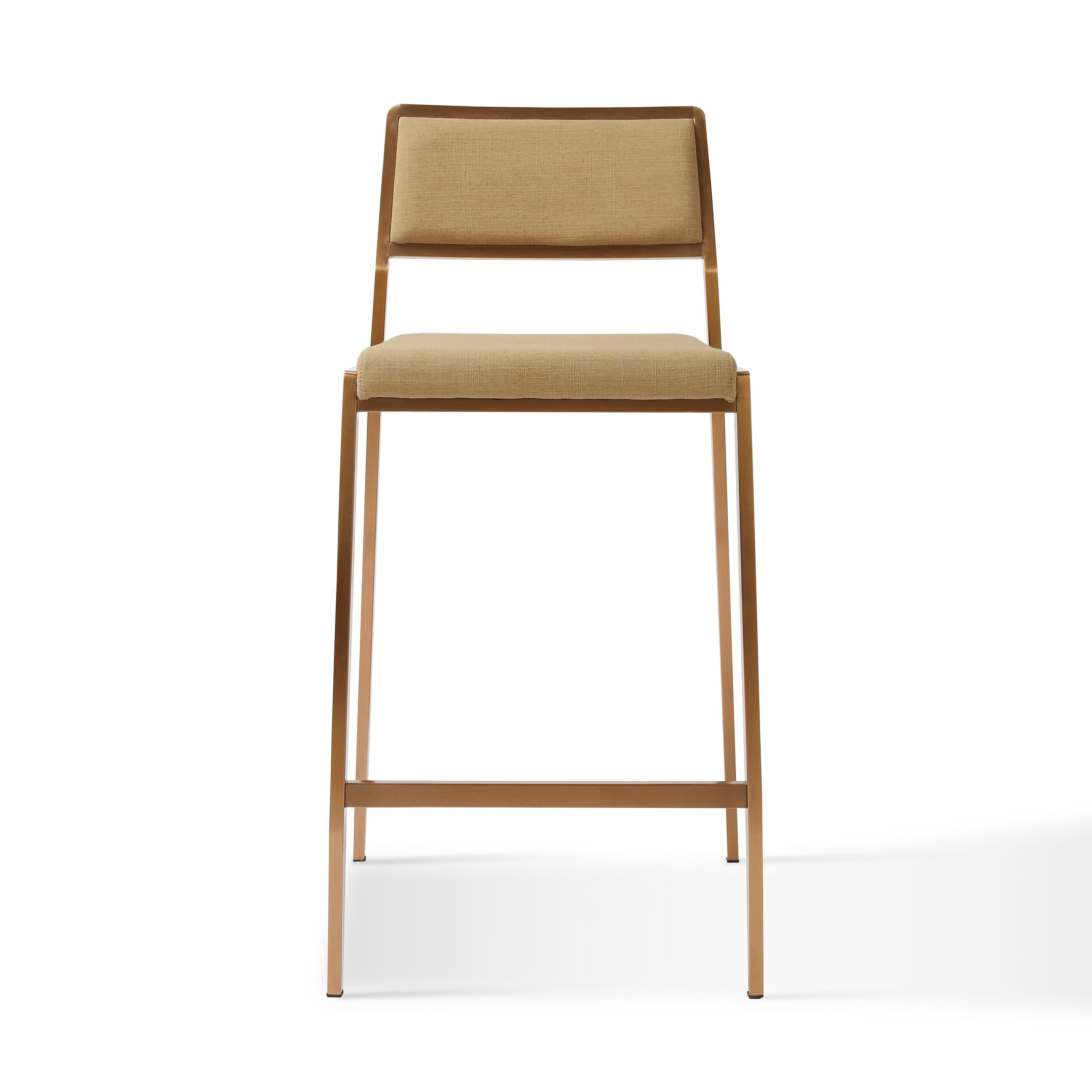 Gale Tan Basketweave Stackable Stool - Set of 2