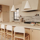 Calla Cognac Performance Velvet Counter Stool