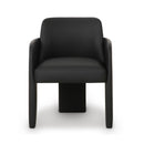 Leo Black Performance Vegan Leather Dining Chair