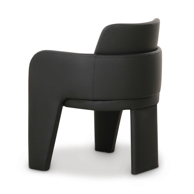 Leo Black Performance Vegan Leather Dining Chair