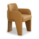 Leo Tan Performance Vegan Leather Dining Chair