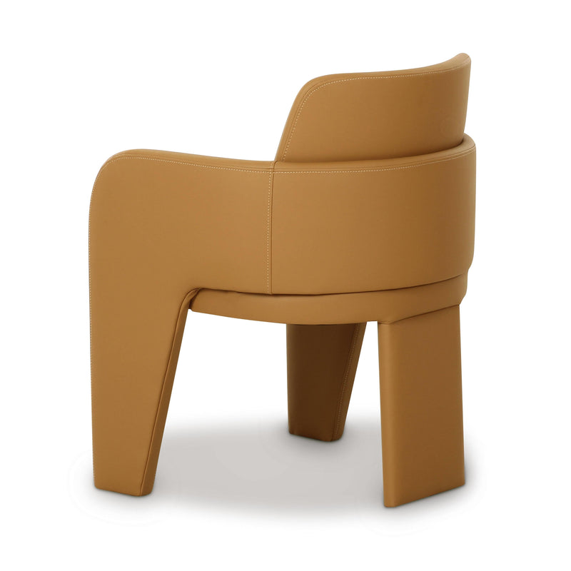 Leo Tan Performance Vegan Leather Dining Chair