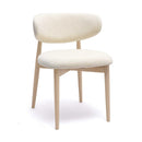 Zinea Cream Performance Textured Velvet Dining Chair