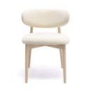 Zinea Cream Performance Textured Velvet Dining Chair
