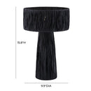 Shelby Raffia Black Table Lamp