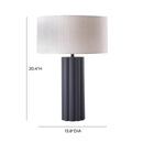 Latur Grey Table Lamp
