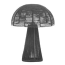 Oddy Black Jute Table Lamp