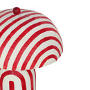 Maiori Red Striped Papier Mache Table Lamp