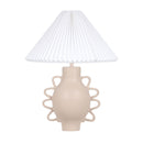 Hazza Cream Pleated Table Lamp
