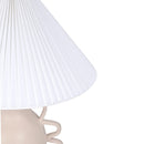 Hazza Cream Pleated Table Lamp
