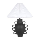 Hazza Black Pleated Table Lamp