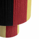 Guinevere Red and Yellow Striped Cotton Table Lamp