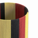 Guinevere Red and Yellow Striped Cotton Table Lamp