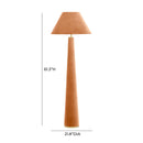 Graham Terracotta Velvet Floor Lamp