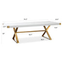 Adeline White Lacquer Dining Table