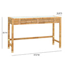 Amara Natural Rattan Desk