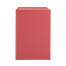 Suzie Coral Pink & Rattan Executive Desk