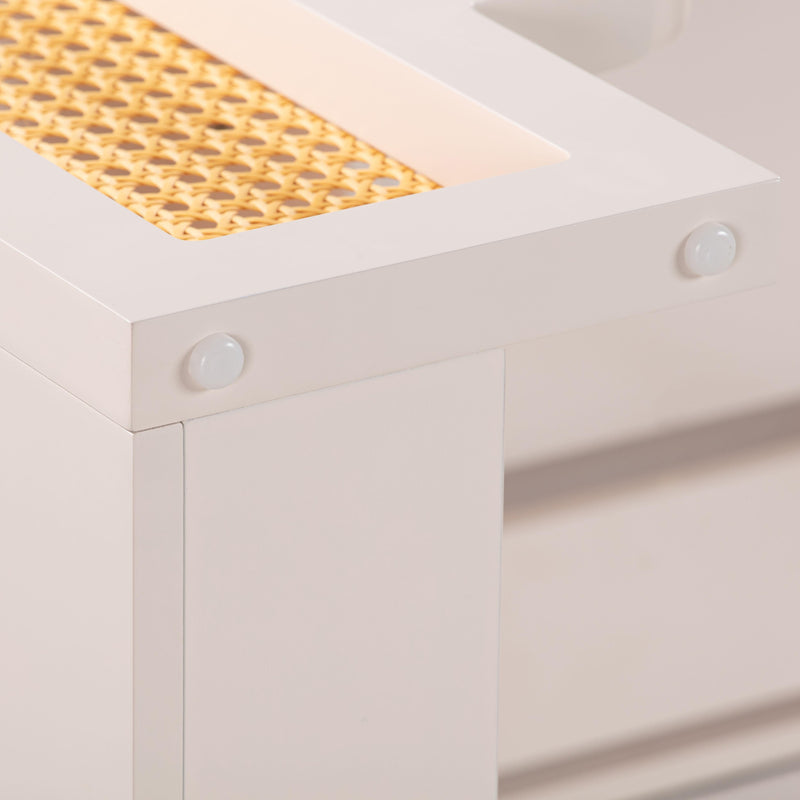 Suzie Cream & Rattan Executive Desk - UK