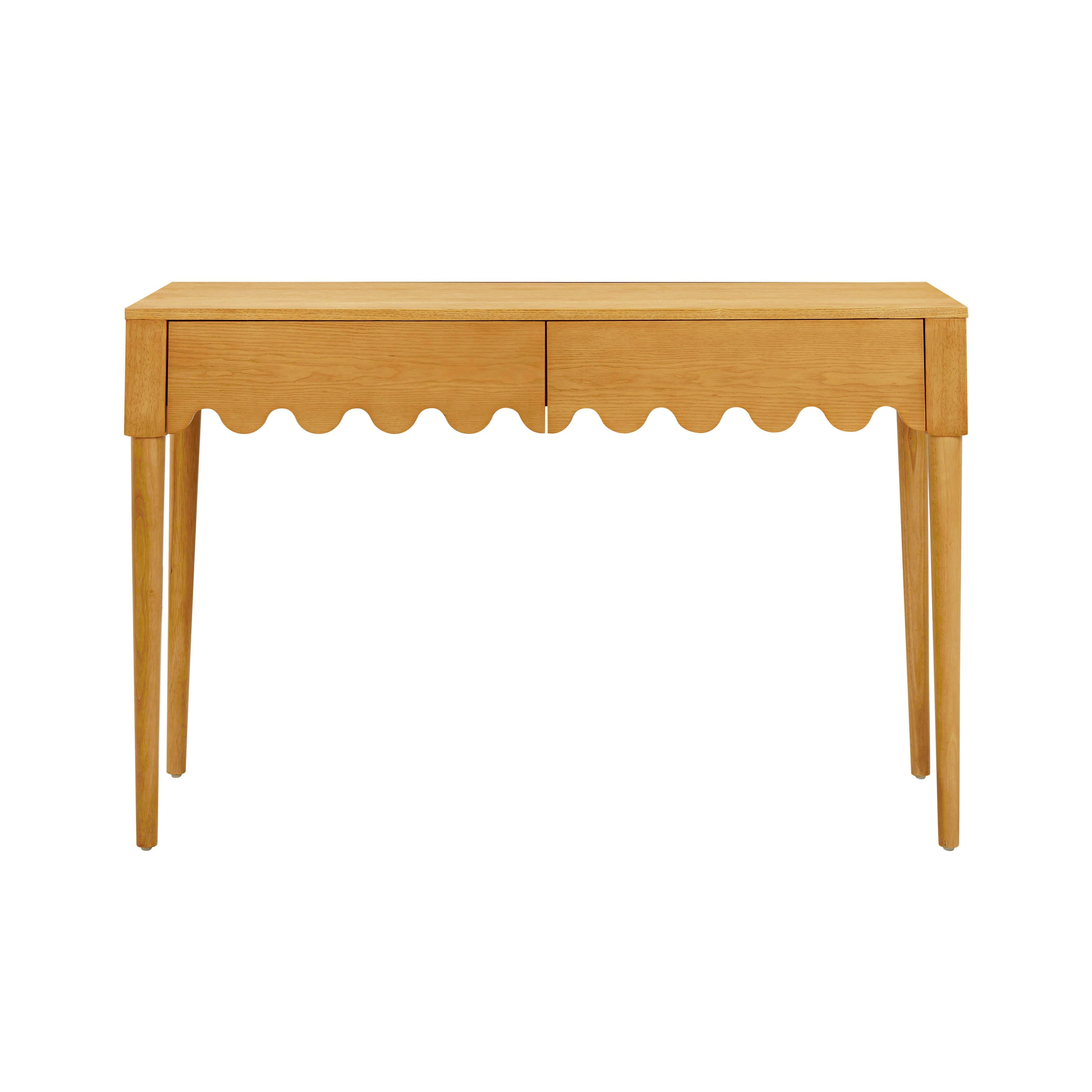 Oodle Natural Ash 2-Drawer Desk - UK