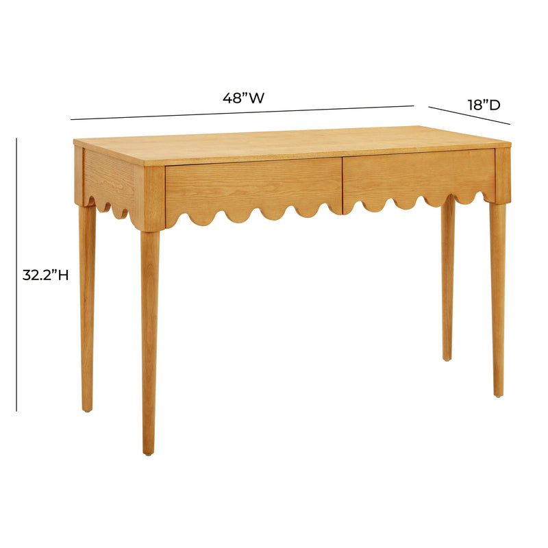 Oodle Natural Ash 2-Drawer Desk - UK