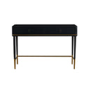 Mariah Two Drawer Black Desk