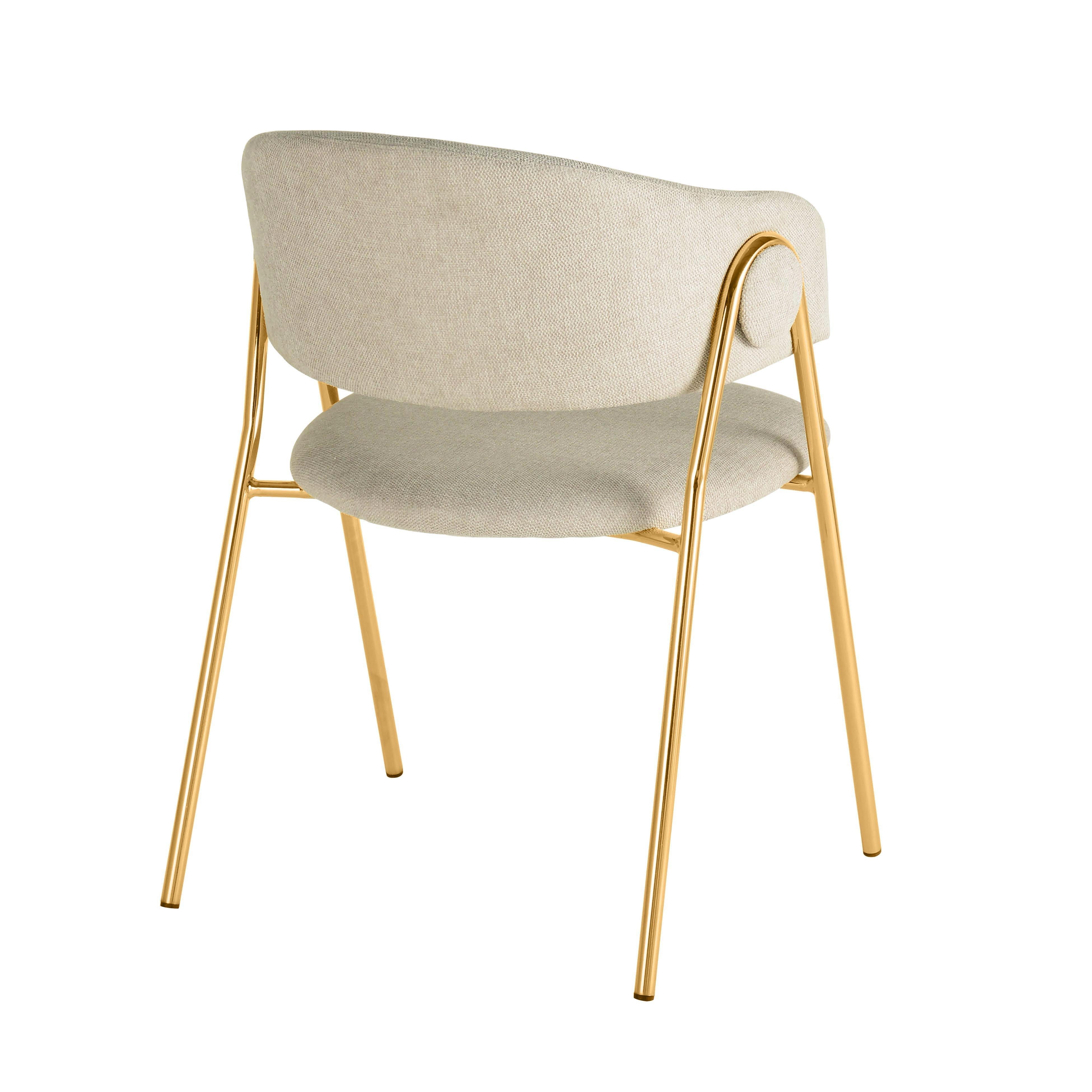 Lara Cream Dining Chair by Inspire Me! Home Decor - Set of 2