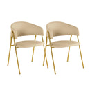 Lara Cream Performance Vegan Leather Dining Chair by Inspire Me! Home Decor - Set of 2