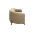 Lina Cafe Au Lait Brown Velvet Sofa - UK
