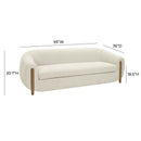 Lina Cream Textured Linen Sofa - UK
