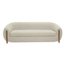 Lina Grey Textured Linen Sofa