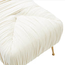 Jessica Cream Velvet Bench
